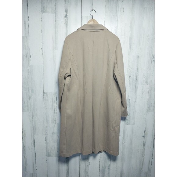 Lisa Rinna Collection Women's Two Button Pea Coat Solid Camel XL Size - Picture 5 of 8